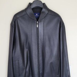 BEAUTIFUL Perforated Smooth Leather Marcello Sport Jacket - Size L